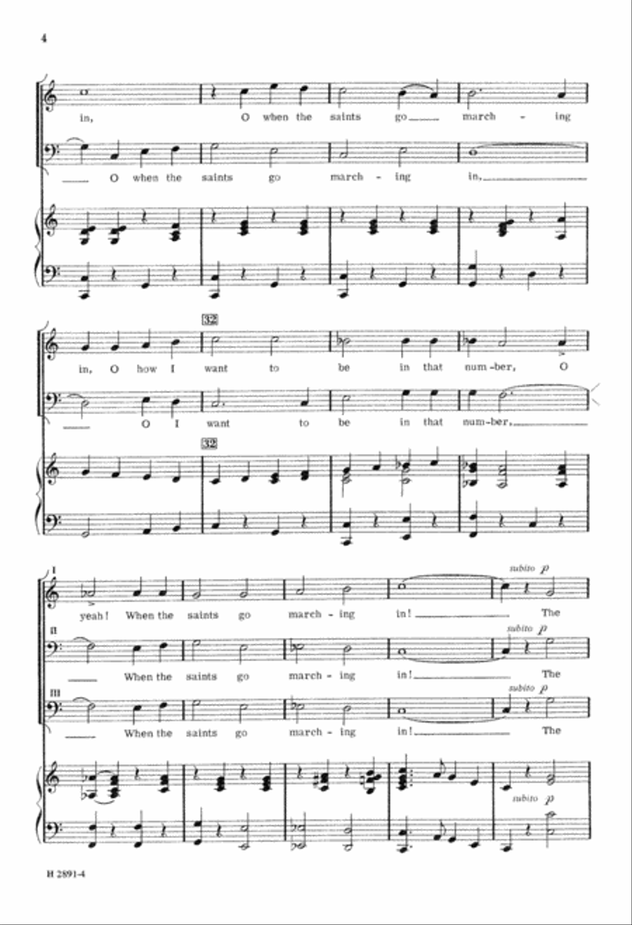 Hallelujah to the Saints (Digital Download) TTB scores gallery preview page 4