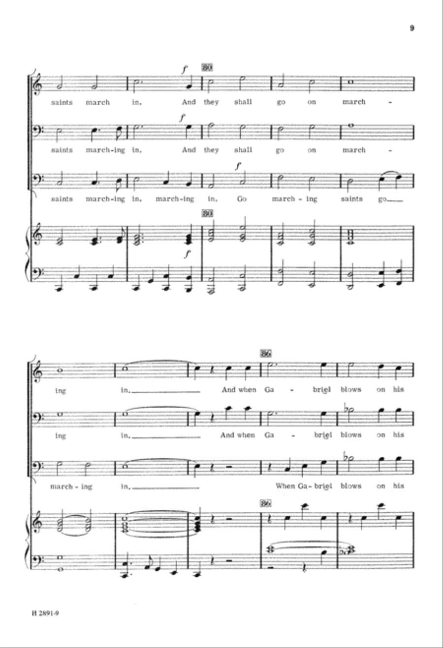 Hallelujah to the Saints (Digital Download) TTB scores gallery preview page 9
