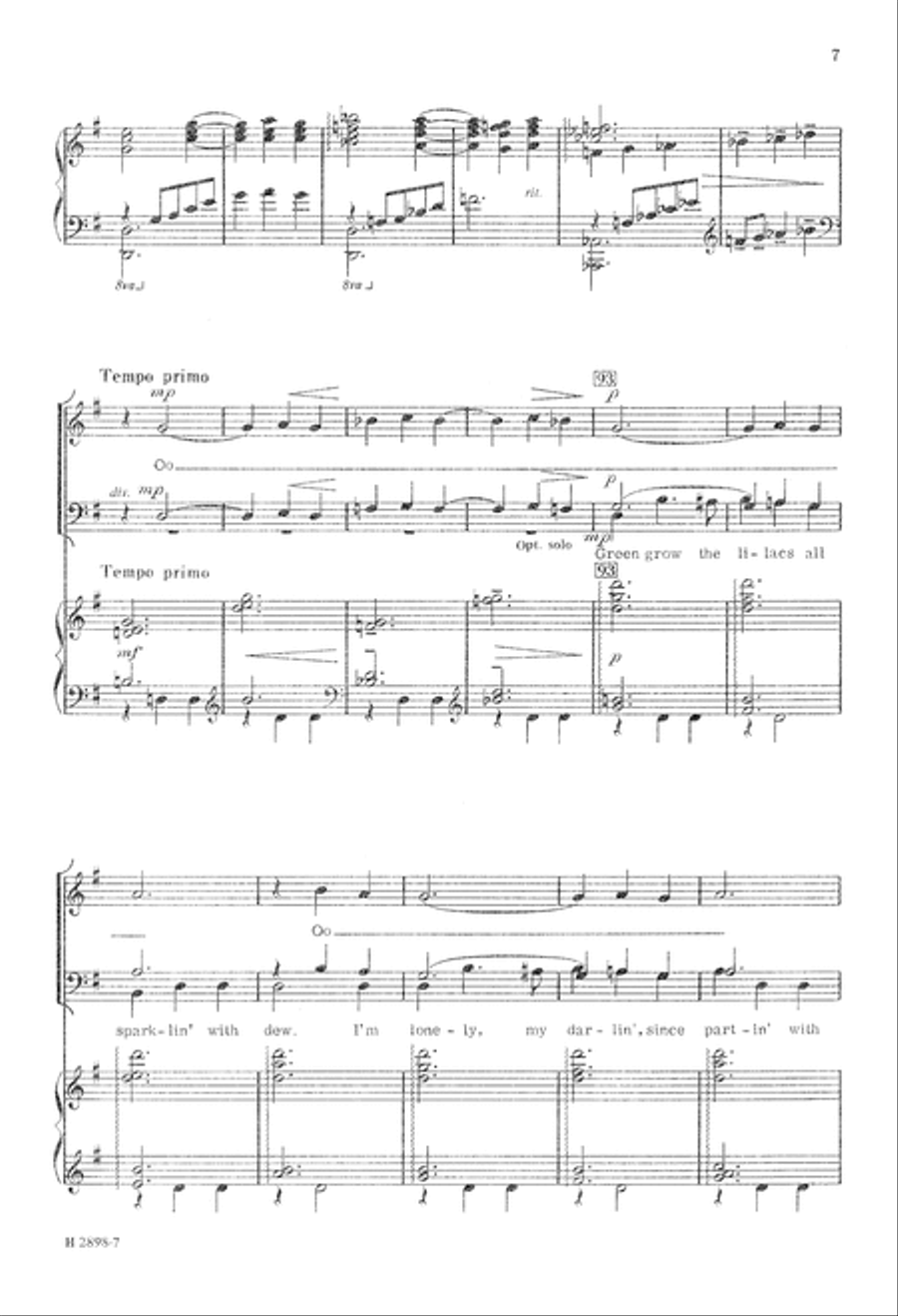 Green Grow the Lilacs (Digital Download) TTB scores gallery preview page 7