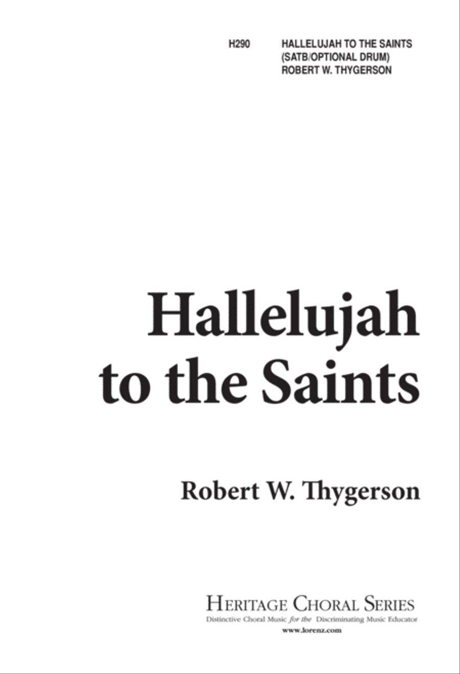 Hallelujah to the Saints (Digital Download) 4-Part scores gallery preview page 1