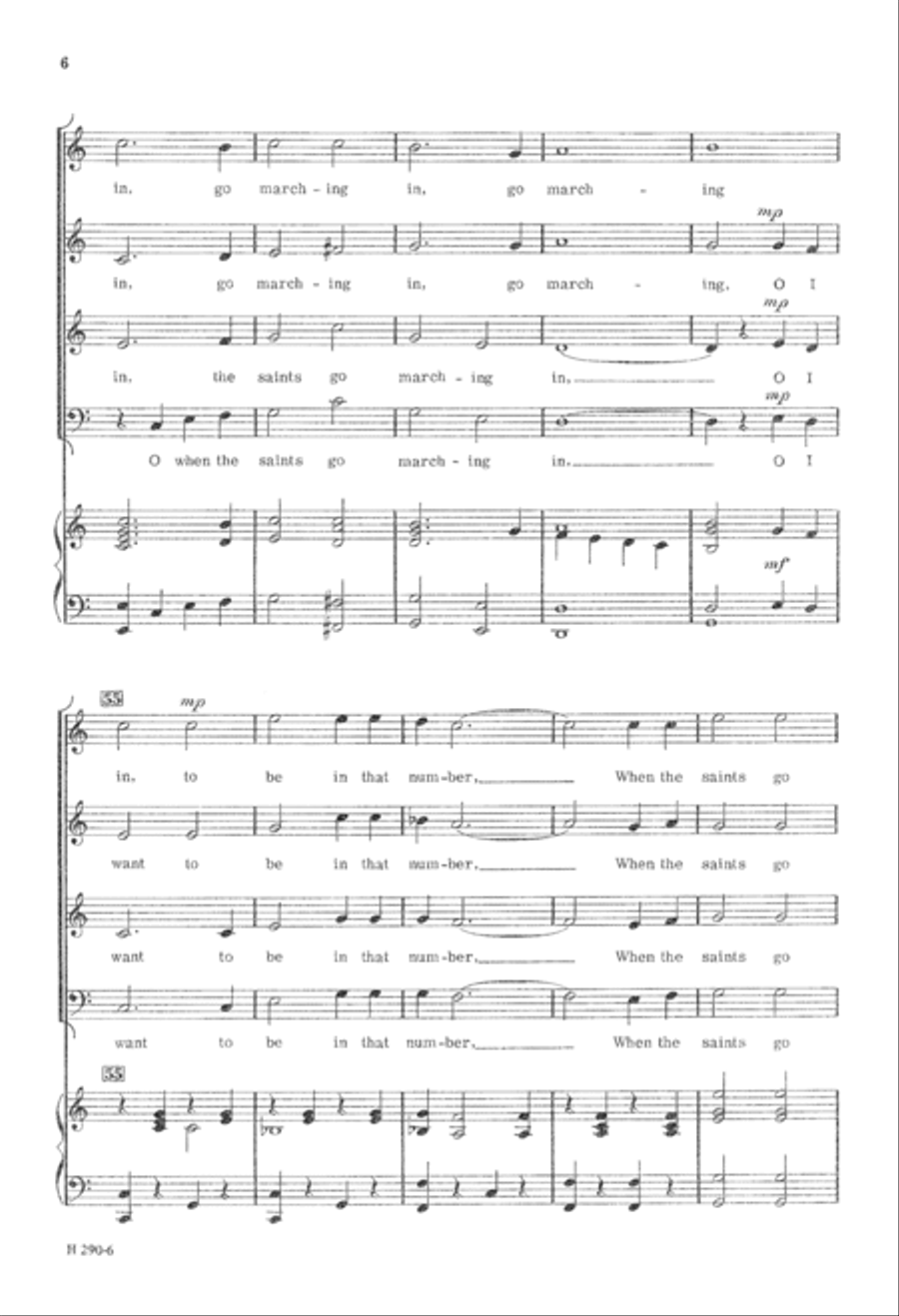 Hallelujah to the Saints (Digital Download) 4-Part scores gallery preview page 6