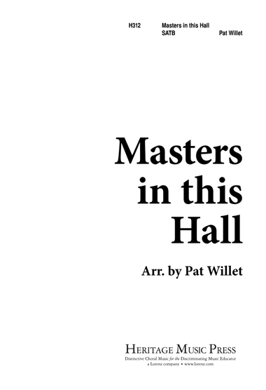 Masters in This Hall (Digital Download)