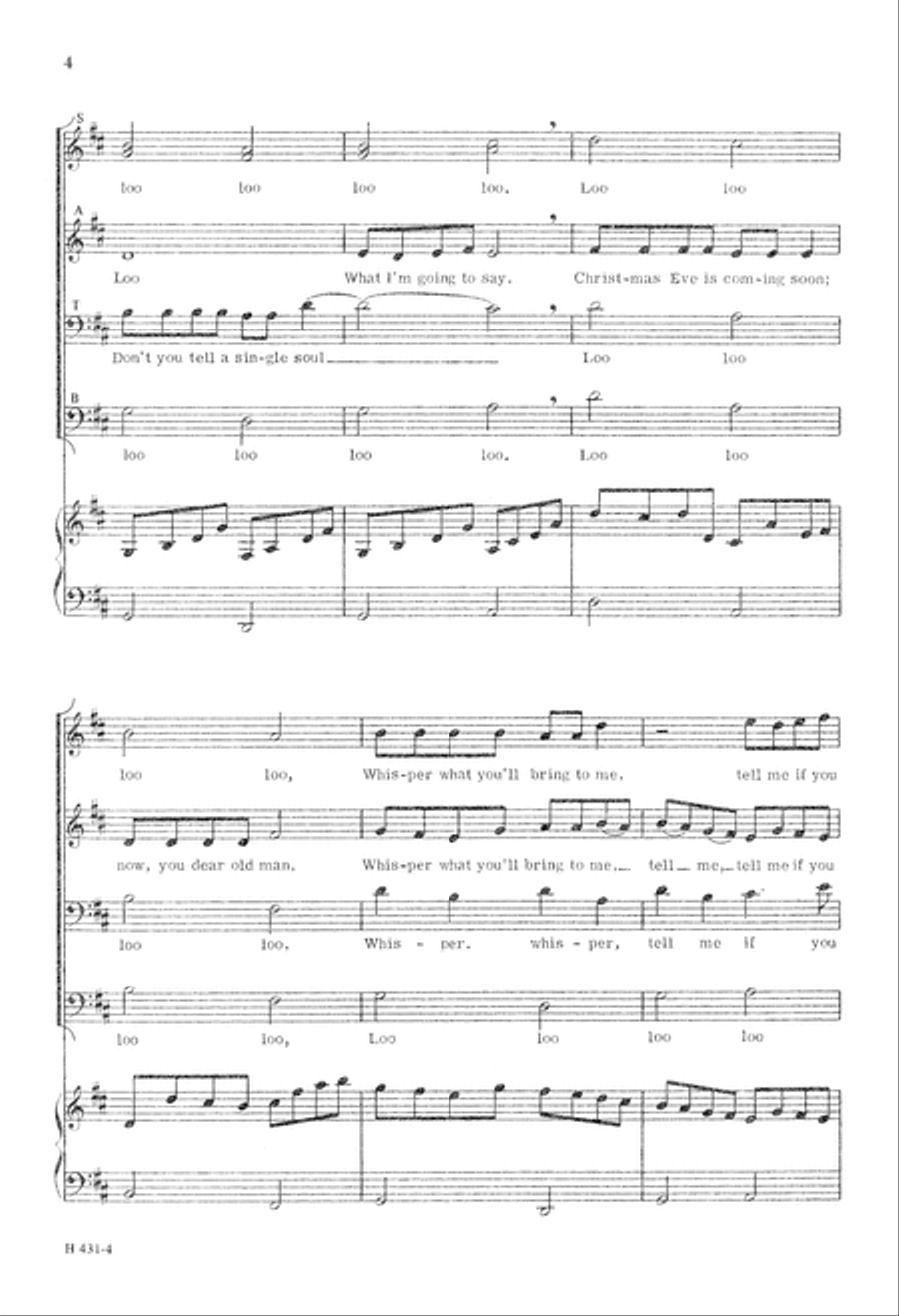 Pachelbel's Old St. Nick (Digital Download) 4-Part scores gallery preview page 4