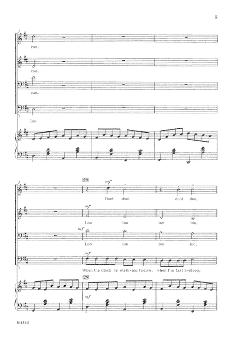 Pachelbel's Old St. Nick (Digital Download) 4-Part scores gallery preview page 5