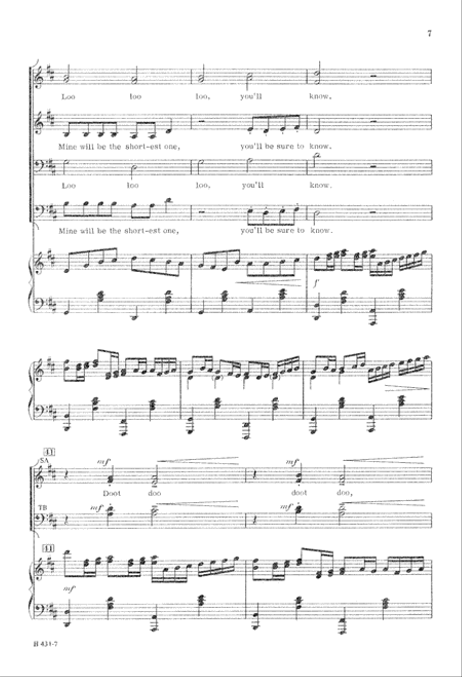 Pachelbel's Old St. Nick (Digital Download) 4-Part scores gallery preview page 7