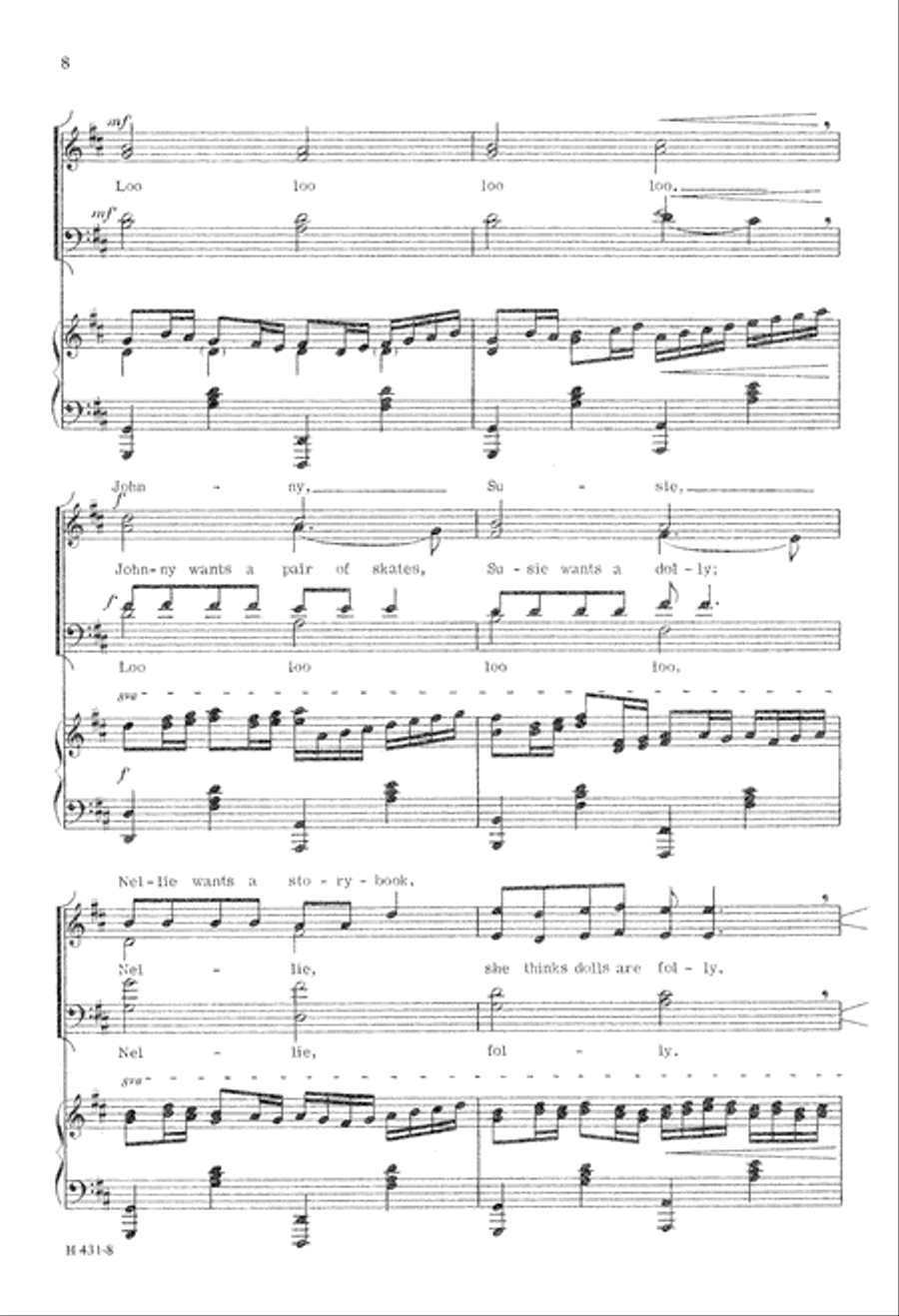 Pachelbel's Old St. Nick (Digital Download) 4-Part scores gallery preview page 8