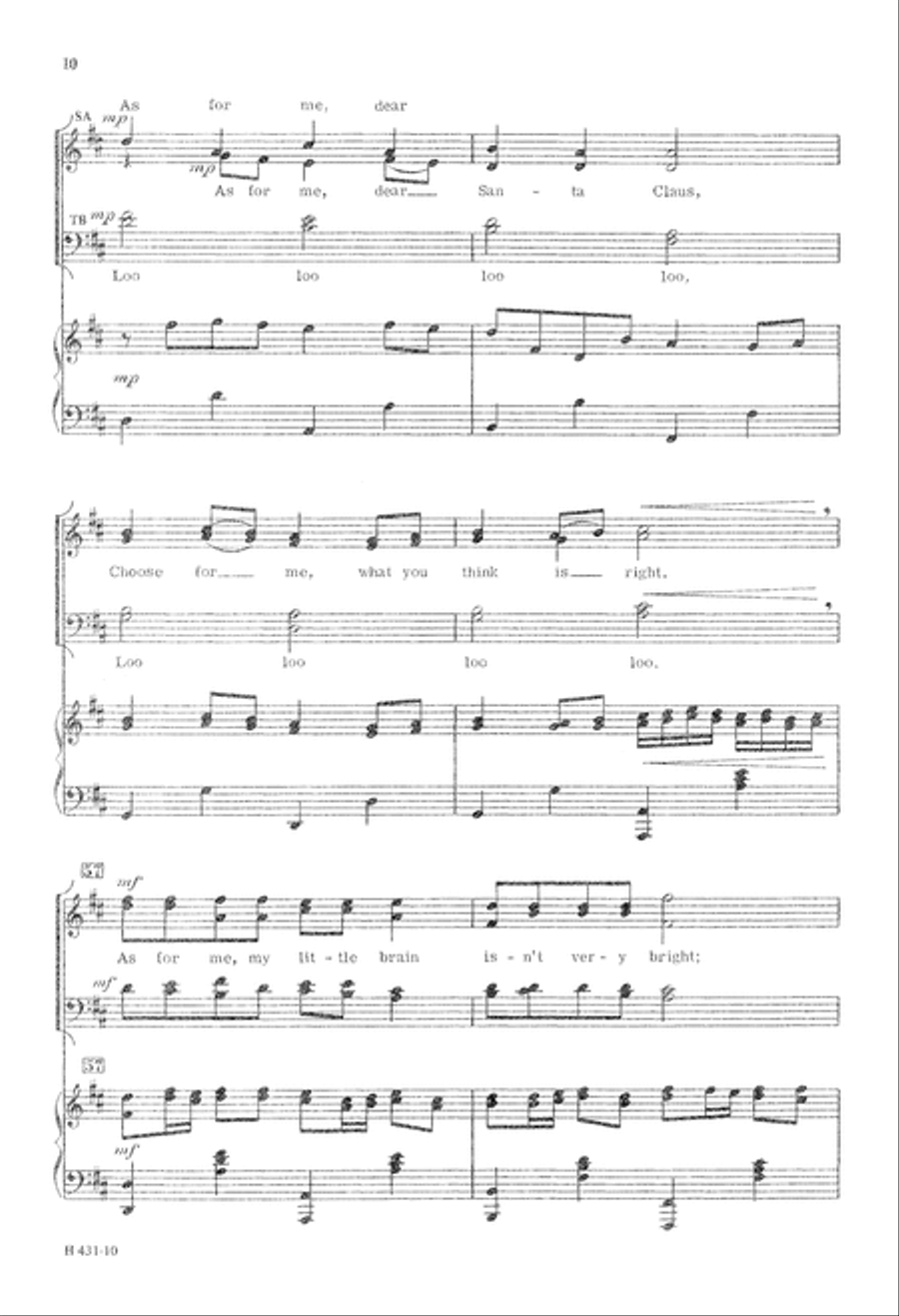 Pachelbel's Old St. Nick (Digital Download) 4-Part scores gallery preview page 10