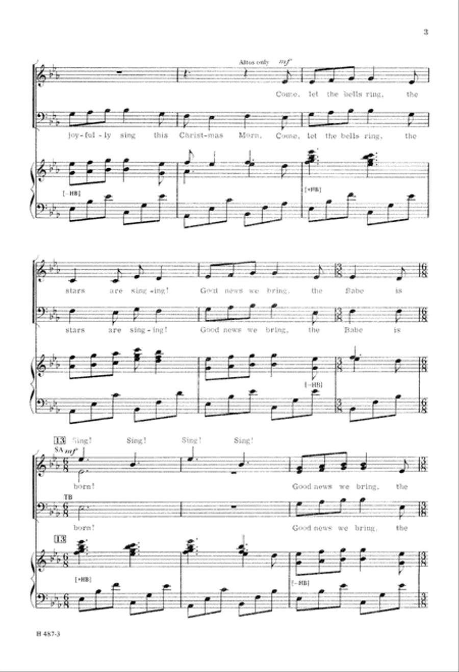 Joyfully Sing Noel (Digital Download) 4-Part scores gallery preview page 3