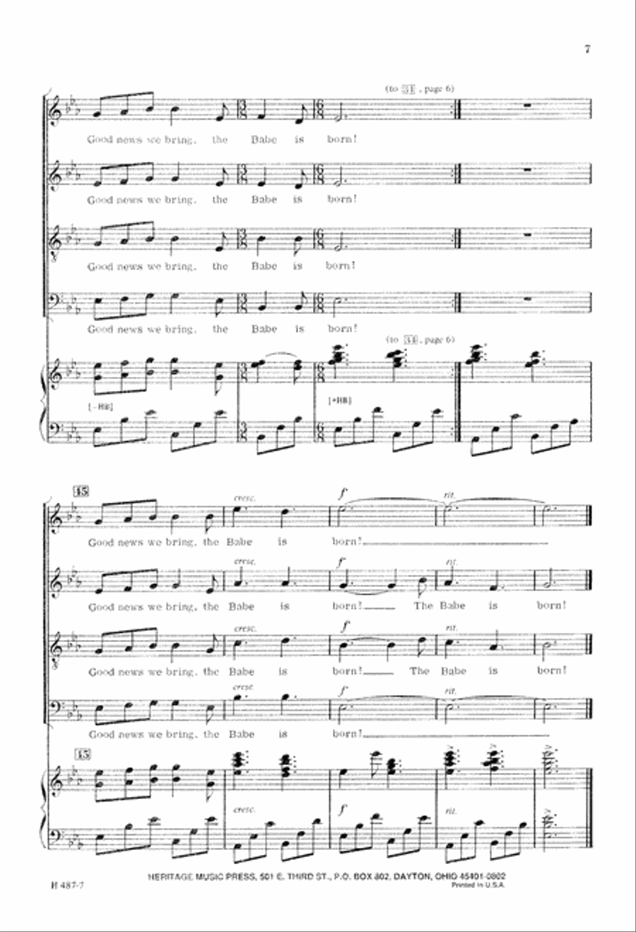 Joyfully Sing Noel (Digital Download) 4-Part scores gallery preview page 7
