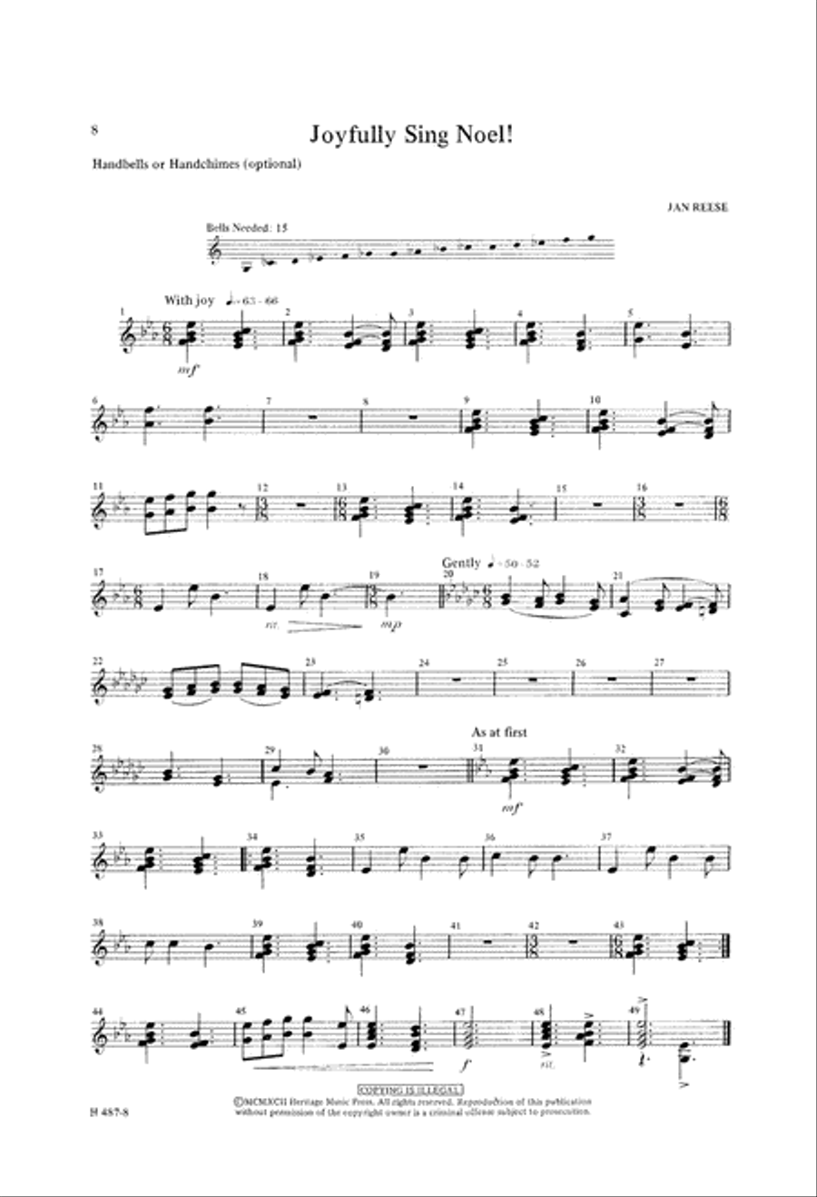 Joyfully Sing Noel (Digital Download) 4-Part scores gallery preview page 8