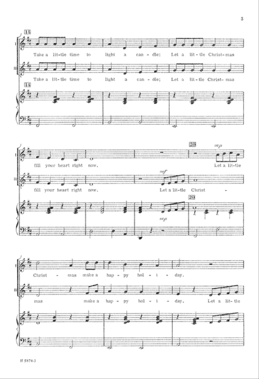 Let a Little Christmas Fill Your Heart (Digital Download) 2-Part scores gallery preview page 3