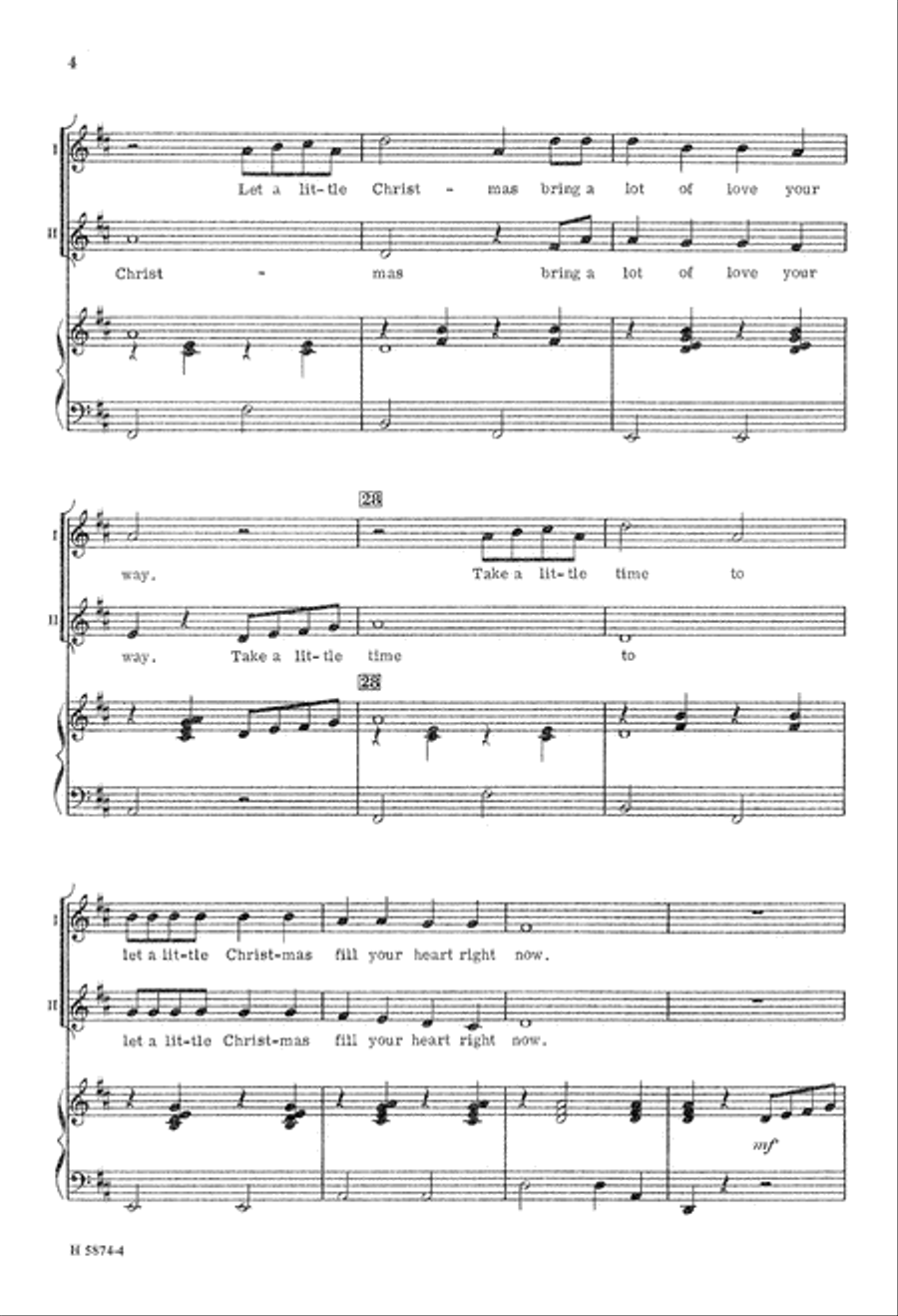 Let a Little Christmas Fill Your Heart (Digital Download) 2-Part scores gallery preview page 4