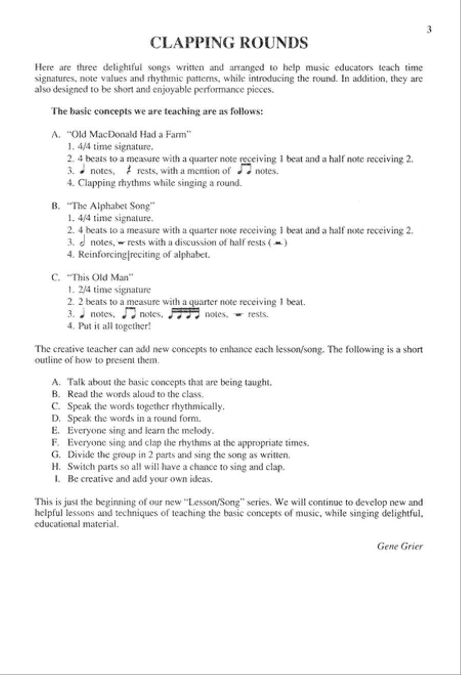Clapping Rounds (Digital Download) 2-Part scores gallery preview page 3