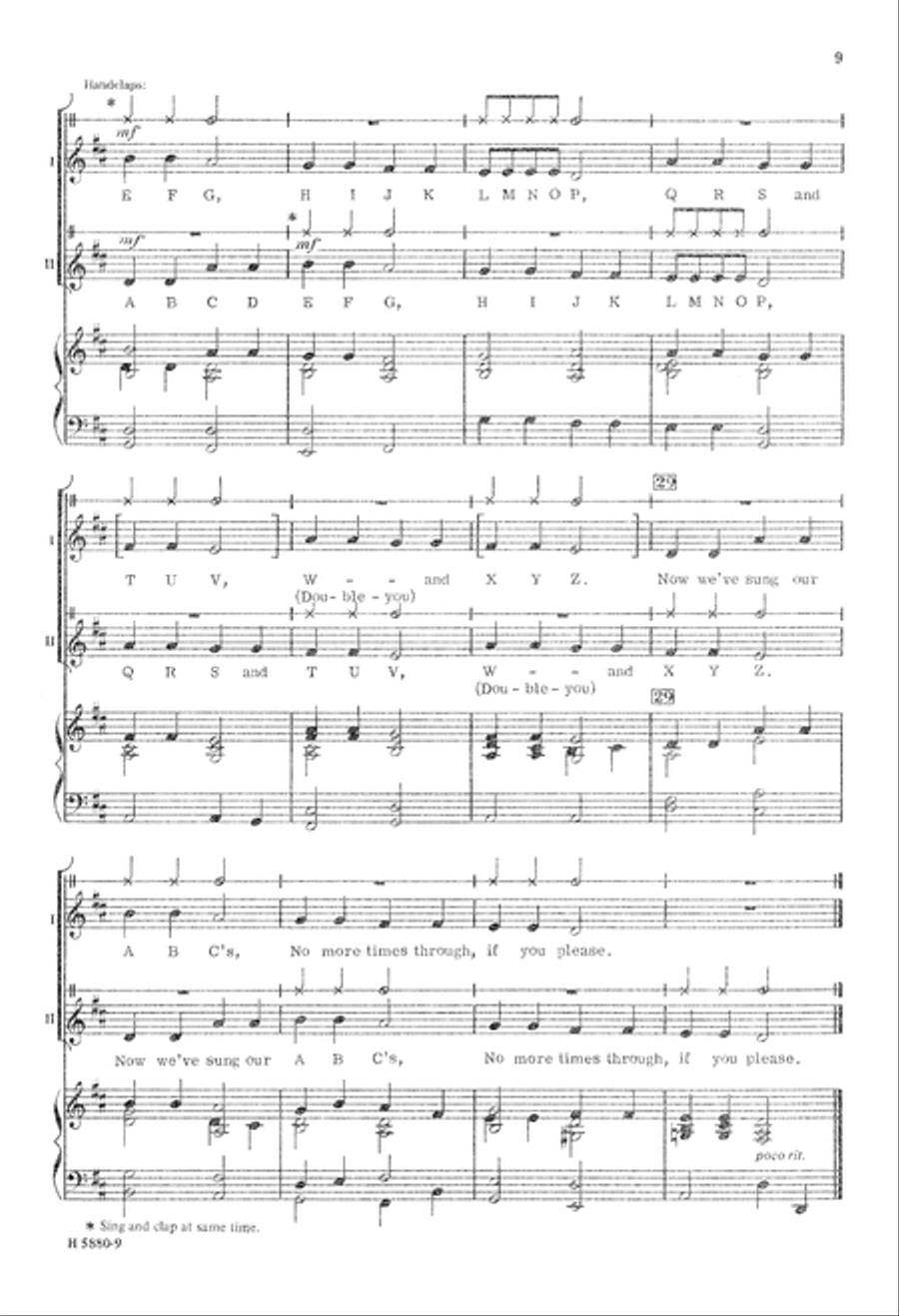 Clapping Rounds (Digital Download) 2-Part scores gallery preview page 9