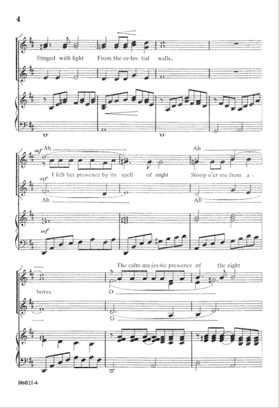 Hymn to the Night (Digital Download) SSA scores gallery preview page 4