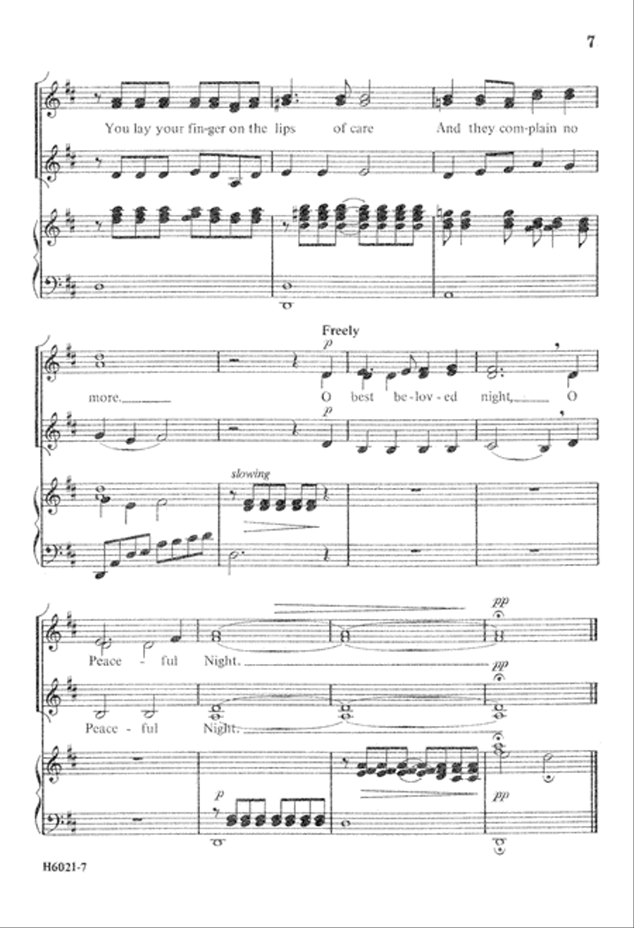 Hymn to the Night (Digital Download) SSA scores gallery preview page 7