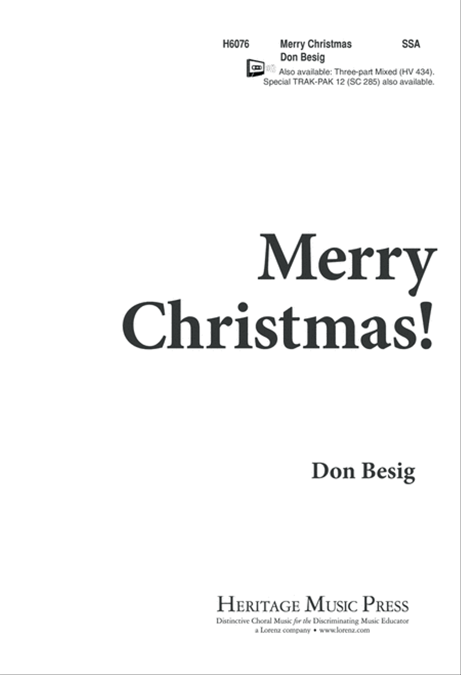 Merry Christmas (Digital Download) SSA scores gallery preview page 1