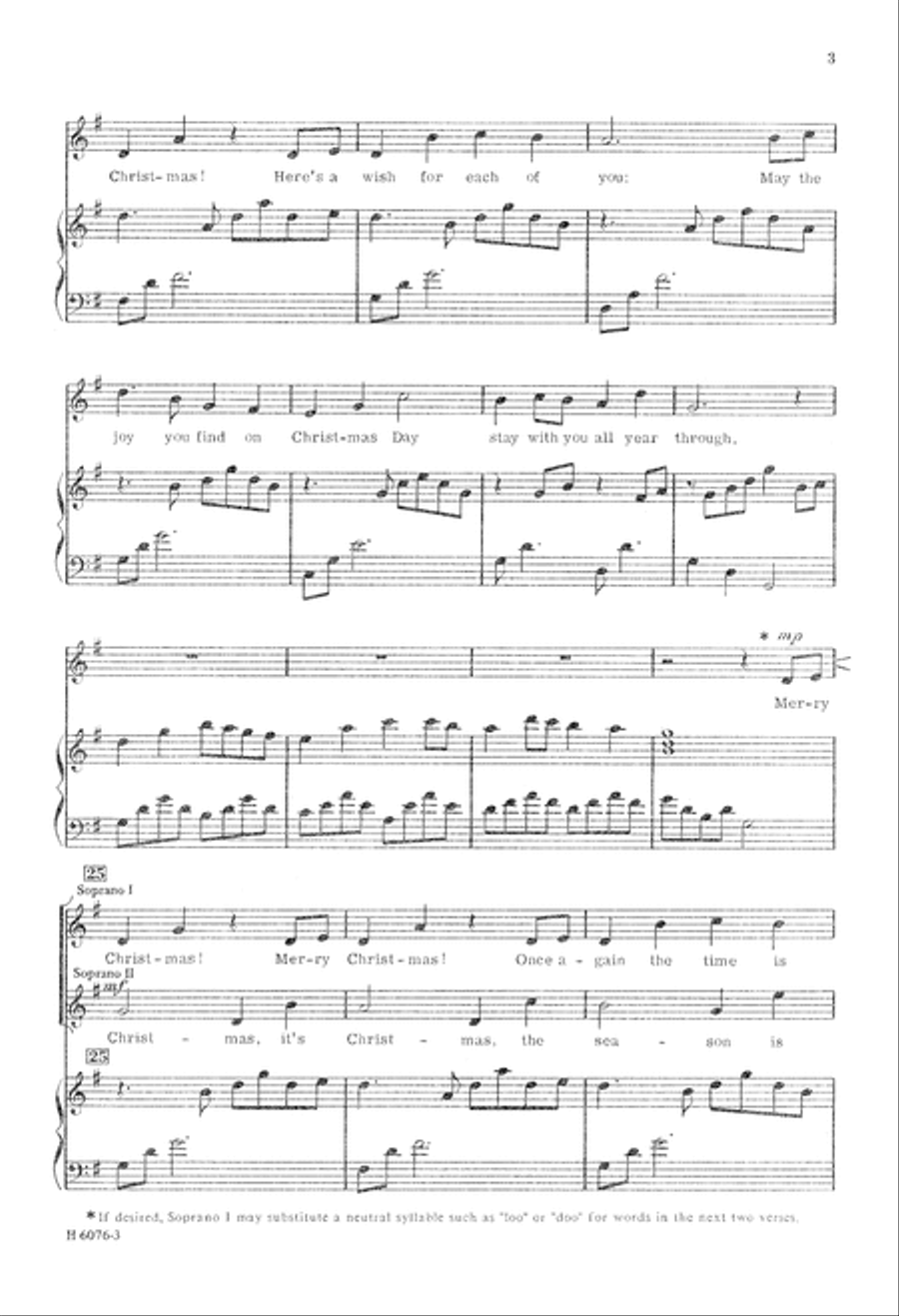 Merry Christmas (Digital Download) SSA scores gallery preview page 3