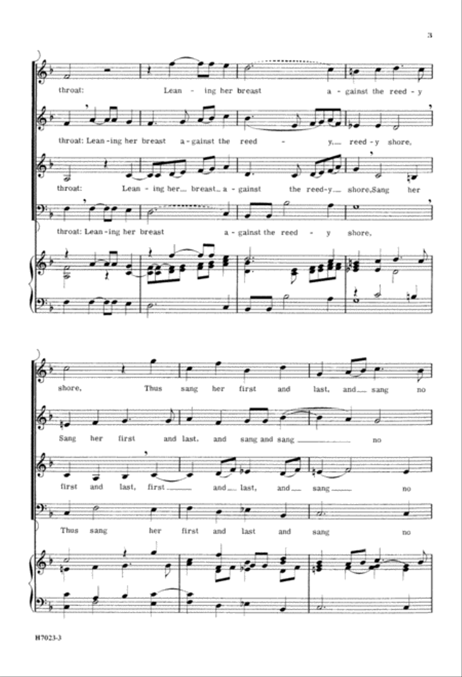The Silver Swan (Digital Download) A Cappella scores gallery preview page 3