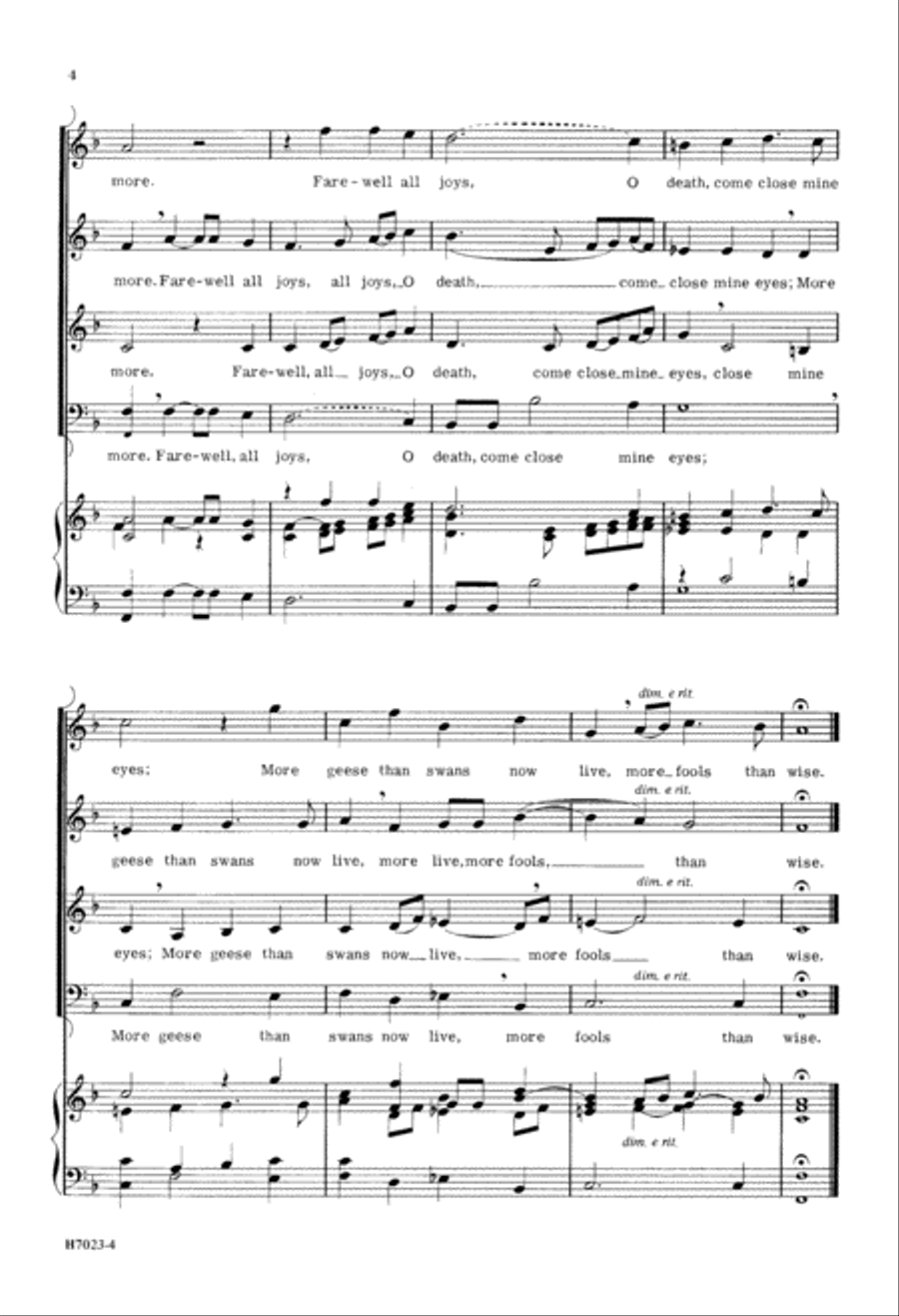 The Silver Swan (Digital Download) A Cappella scores gallery preview page 4