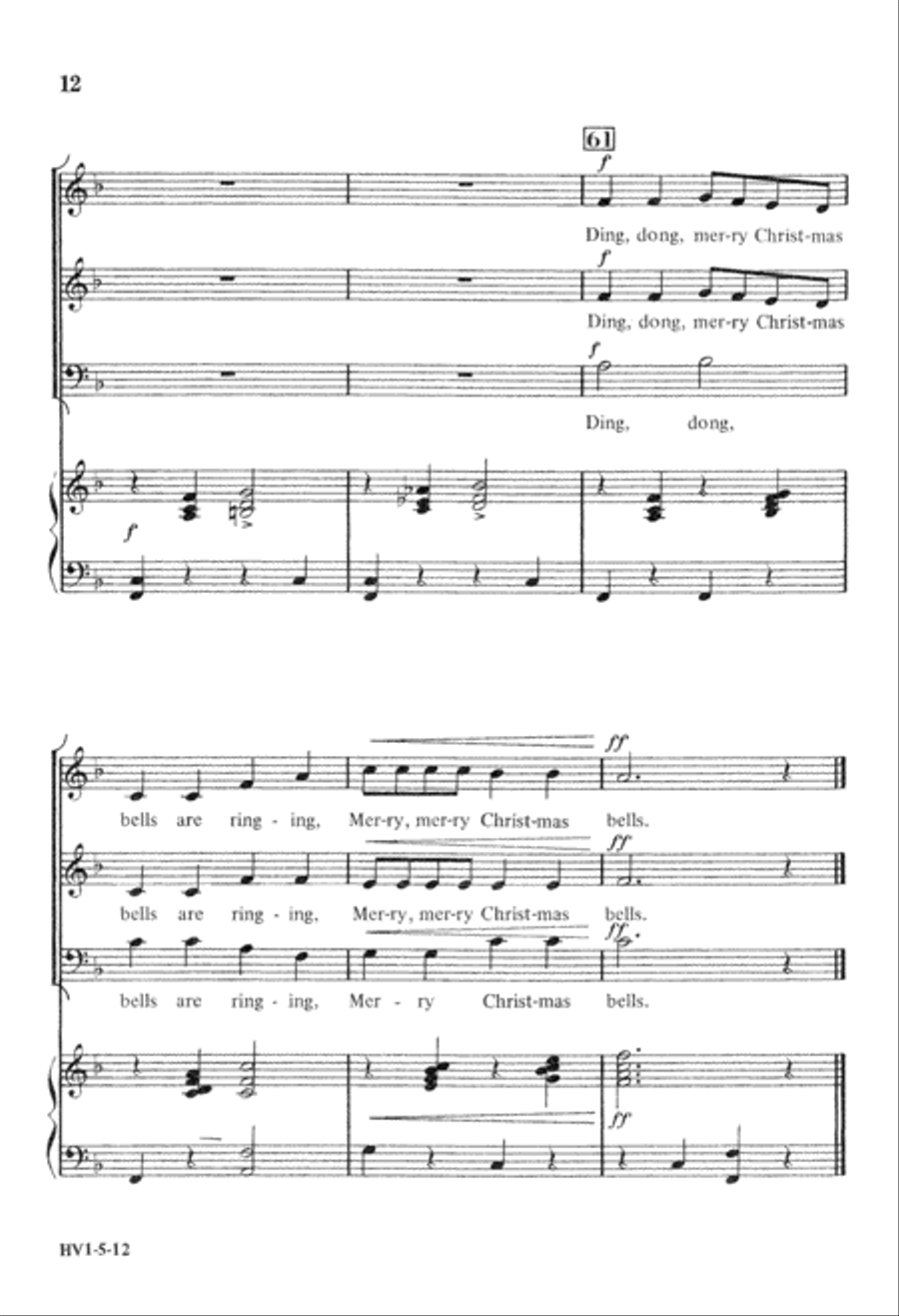 Merry Christmas Bells Merry Christmas Bells 3-Part scores gallery preview page 12
