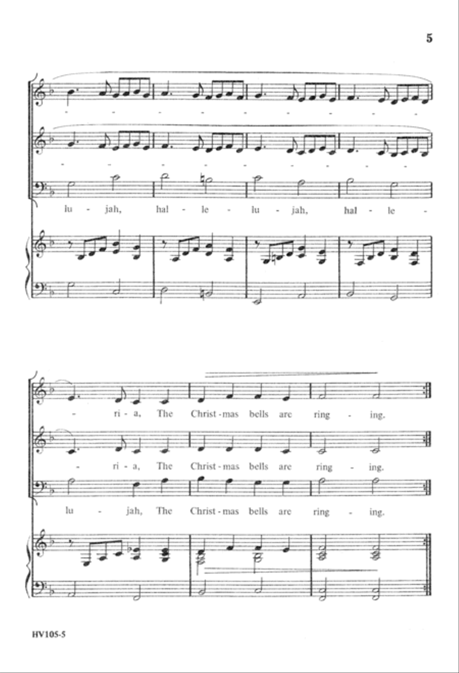Merry Christmas Bells Merry Christmas Bells 3-Part scores gallery preview page 5