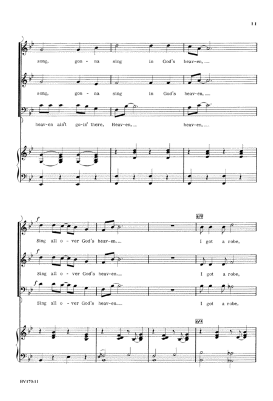 I Got a Robe (Digital Download) 3-Part scores gallery preview page 11