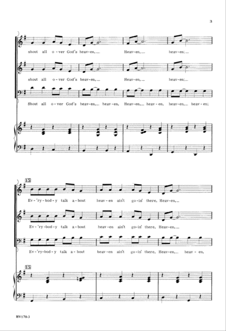 I Got a Robe (Digital Download) 3-Part scores gallery preview page 3