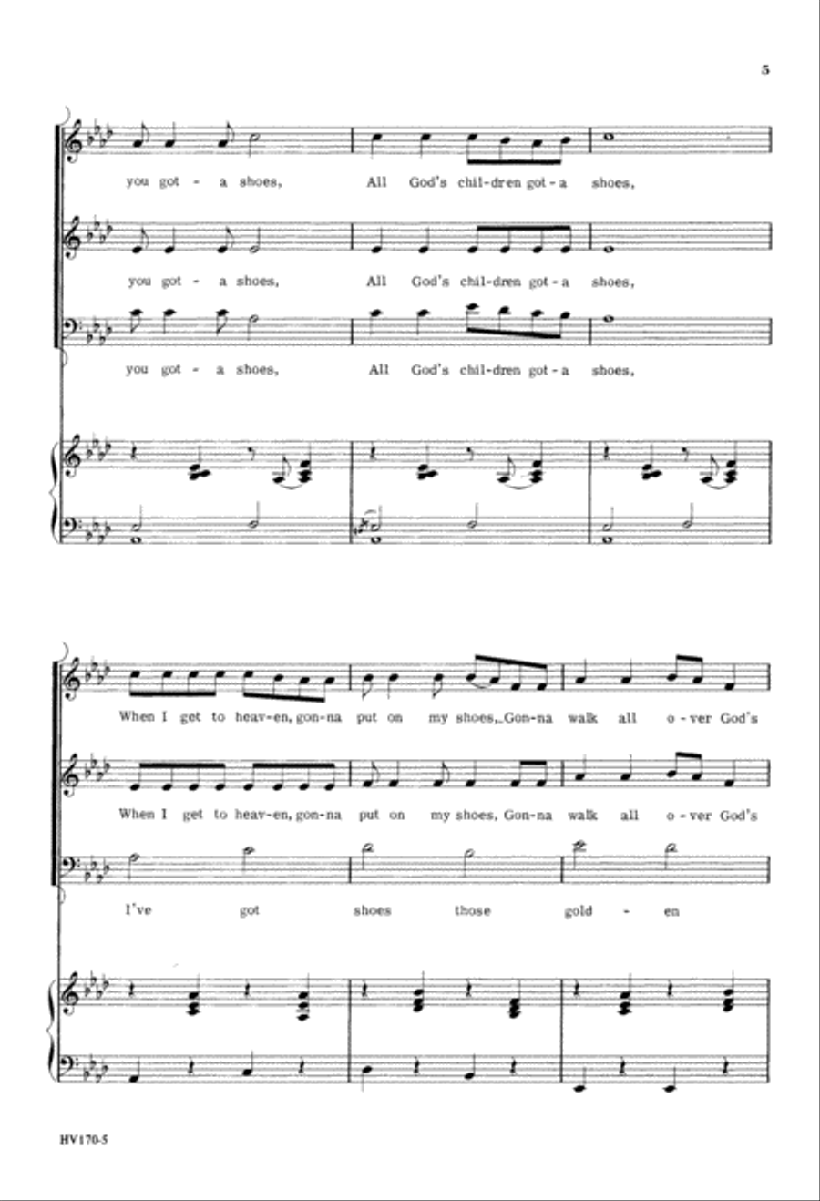 I Got a Robe (Digital Download) 3-Part scores gallery preview page 5