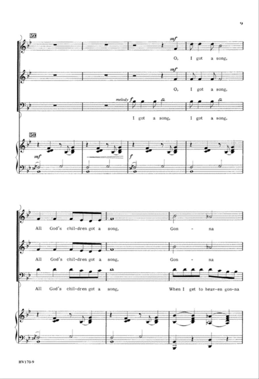 I Got a Robe (Digital Download) 3-Part scores gallery preview page 9