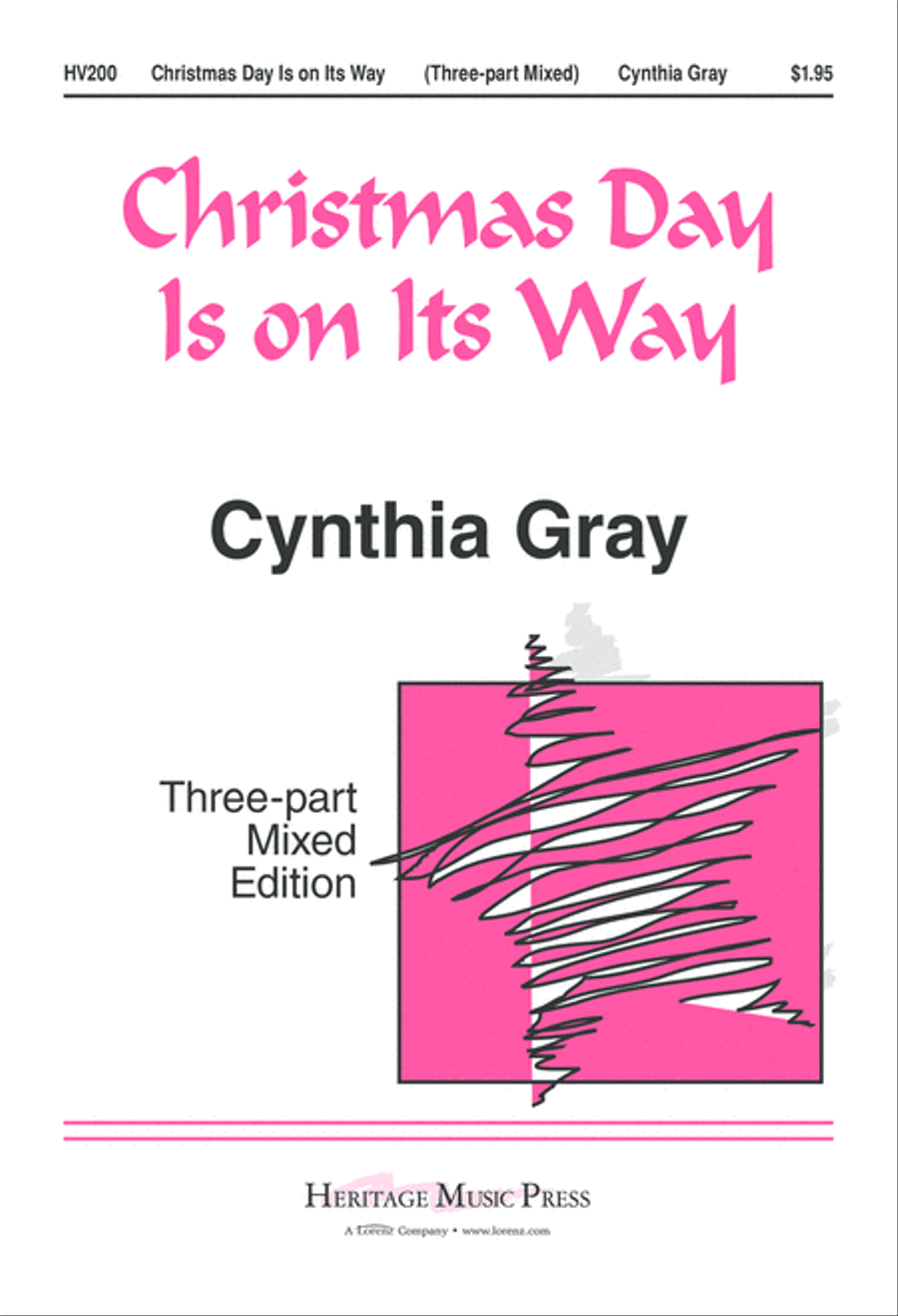 Christmas Day Is On Its Way (Digital Download) 3-Part scores gallery preview page 1