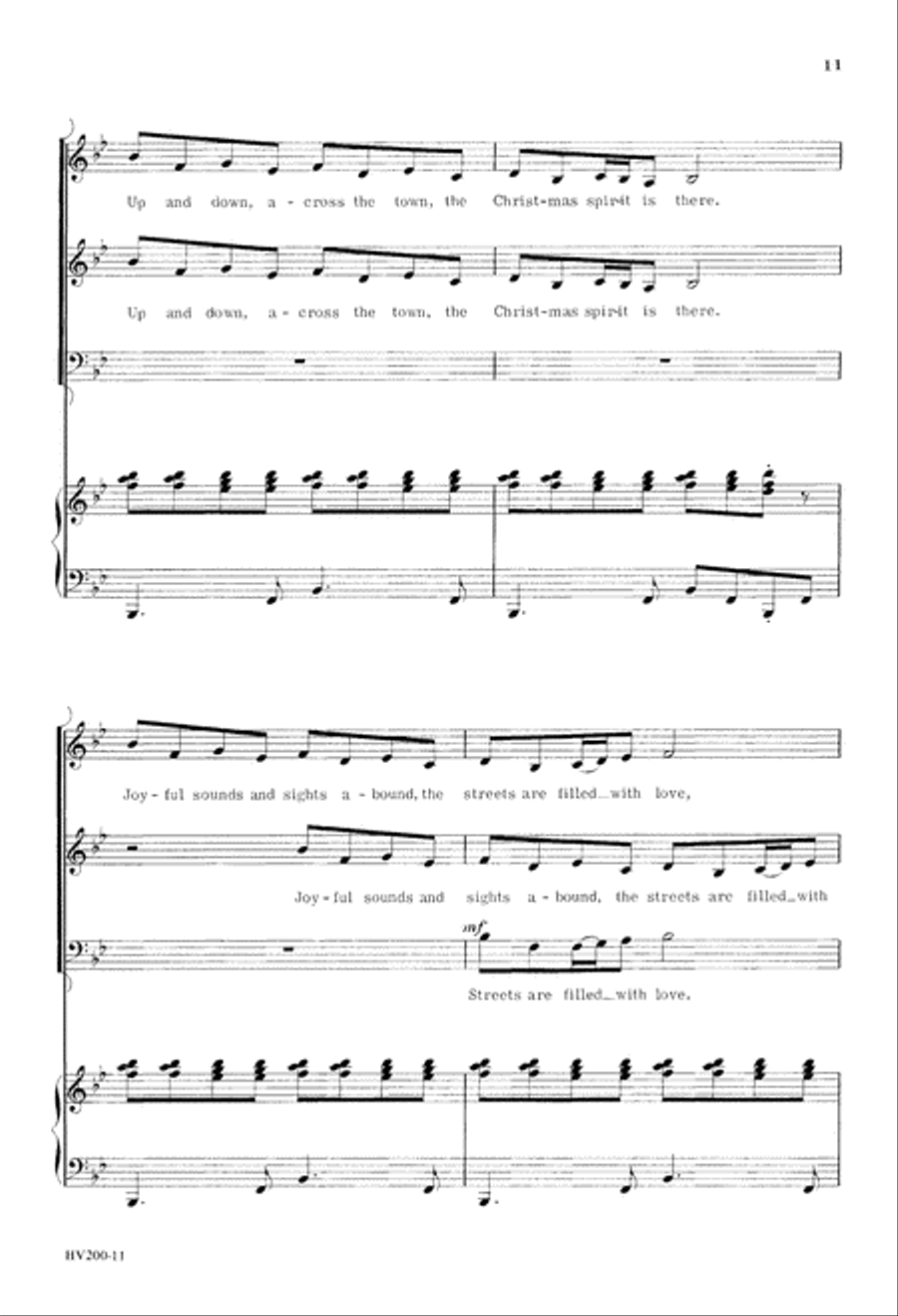 Christmas Day Is On Its Way (Digital Download) 3-Part scores gallery preview page 11