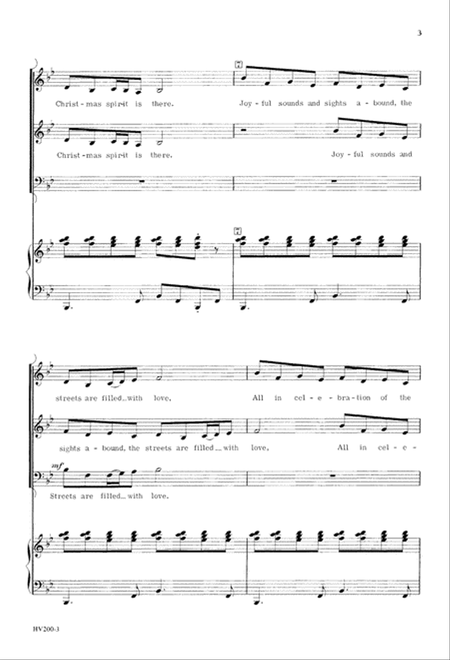 Christmas Day Is On Its Way (Digital Download) 3-Part scores gallery preview page 3