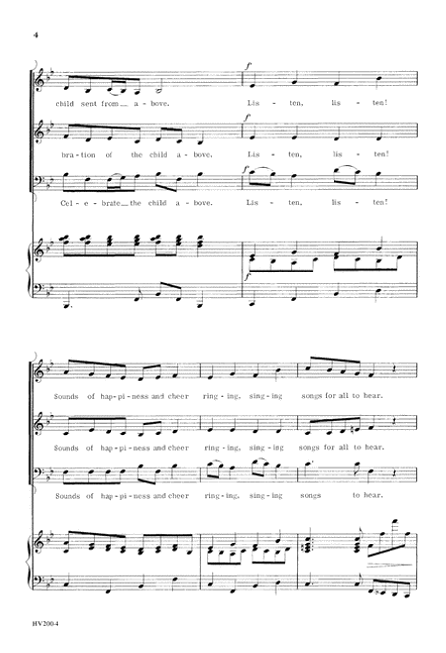 Christmas Day Is On Its Way (Digital Download) 3-Part scores gallery preview page 4