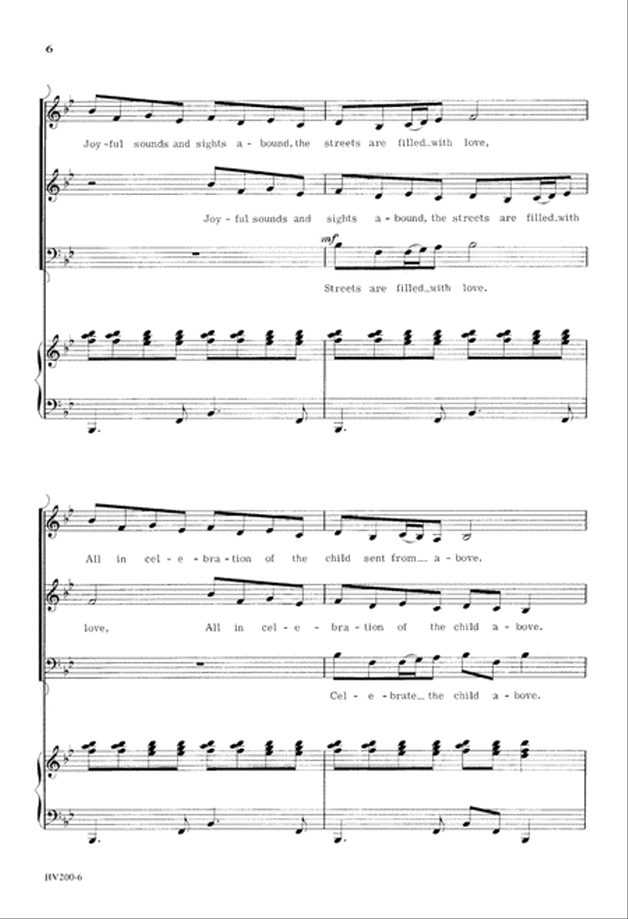 Christmas Day Is On Its Way (Digital Download) 3-Part scores gallery preview page 6
