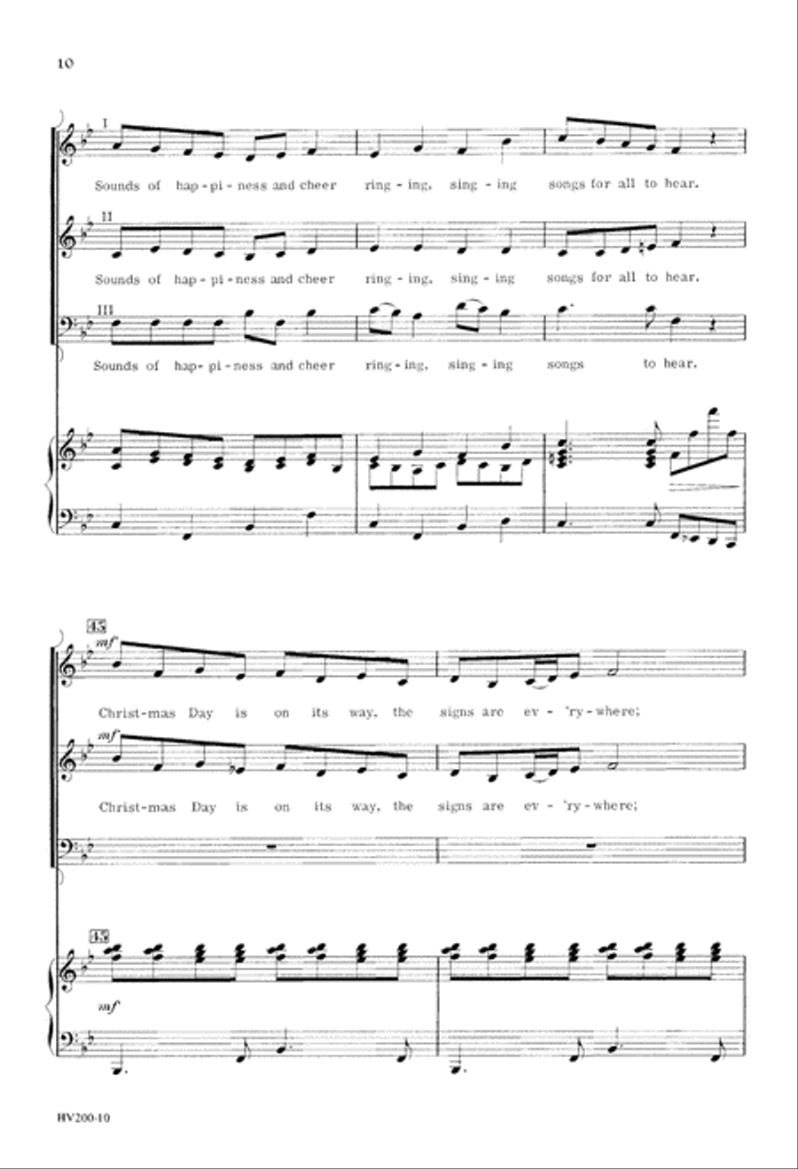 Christmas Day Is On Its Way (Digital Download) 3-Part scores gallery preview page 10