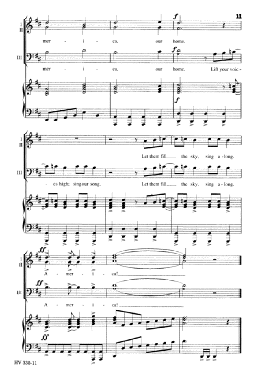 America Our Home (Digital Download) 3-Part scores gallery preview page 11