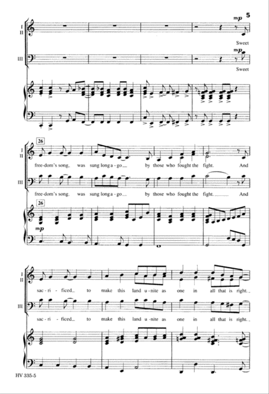 America Our Home (Digital Download) 3-Part scores gallery preview page 5