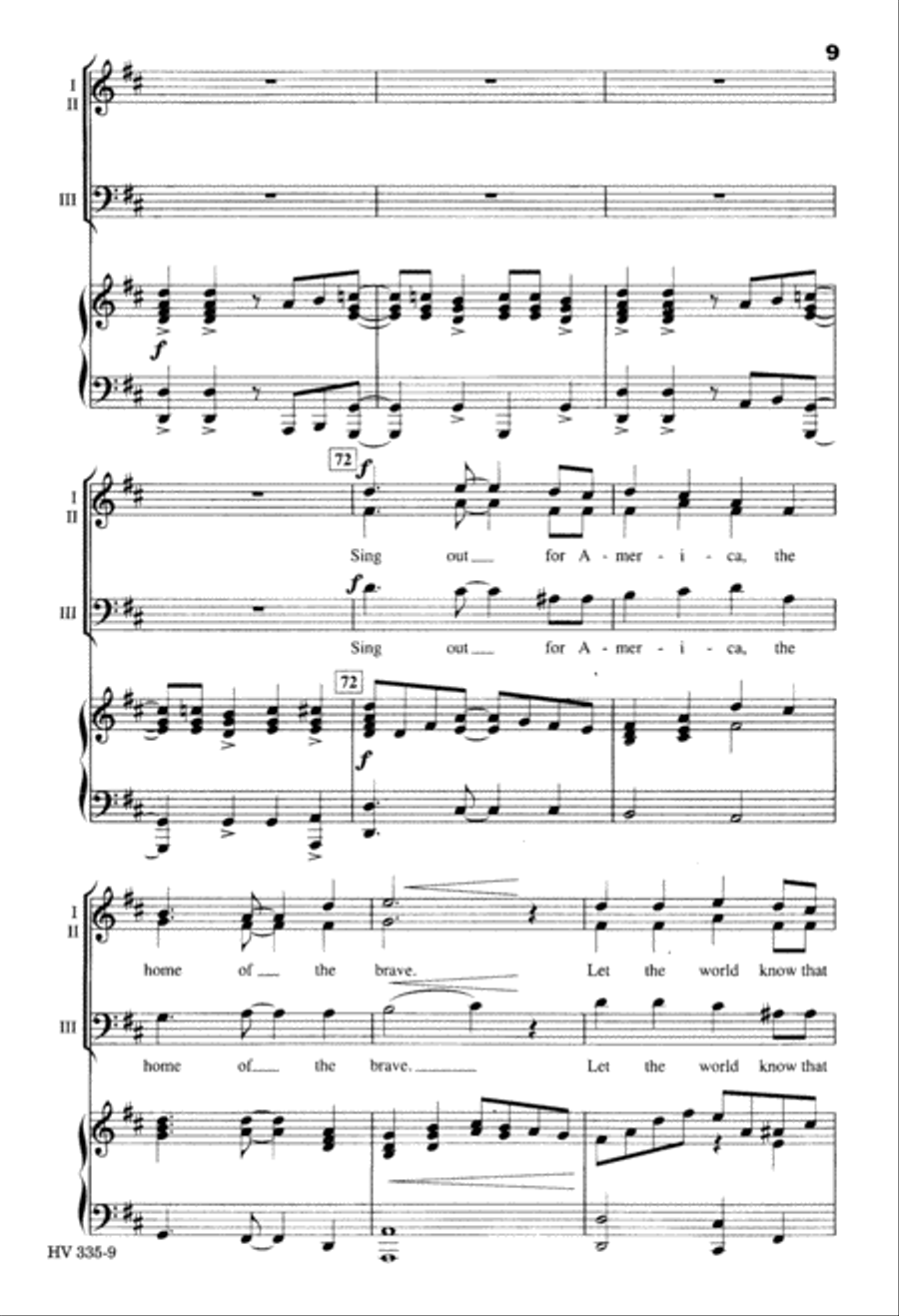 America Our Home (Digital Download) 3-Part scores gallery preview page 9