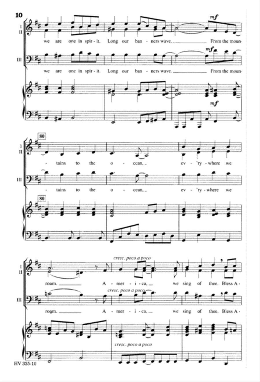 America Our Home (Digital Download) 3-Part scores gallery preview page 10