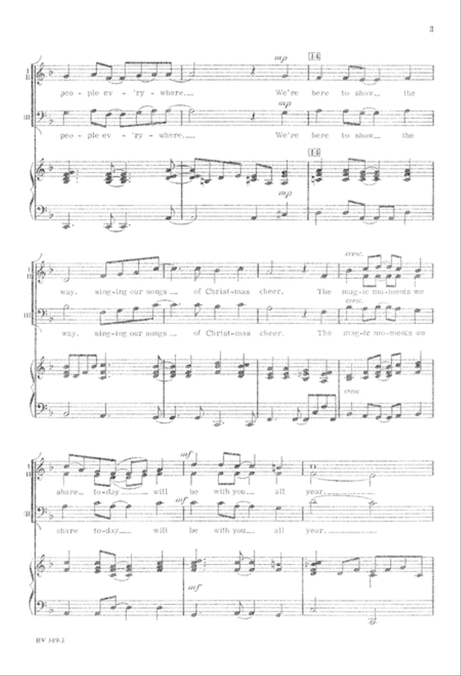 Catch the Christmas Spirit (Digital Download) 3-Part scores gallery preview page 3