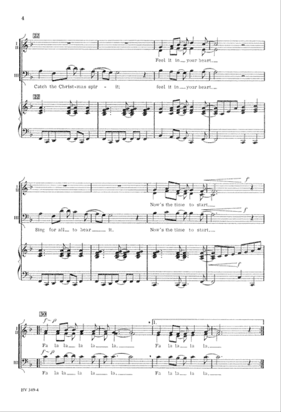 Catch the Christmas Spirit (Digital Download) 3-Part scores gallery preview page 4