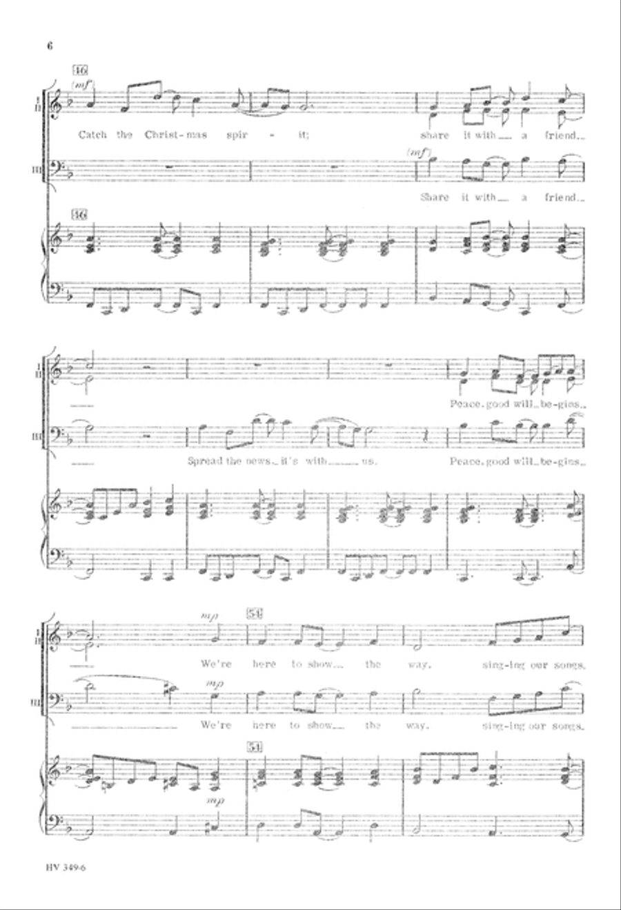 Catch the Christmas Spirit (Digital Download) 3-Part scores gallery preview page 6