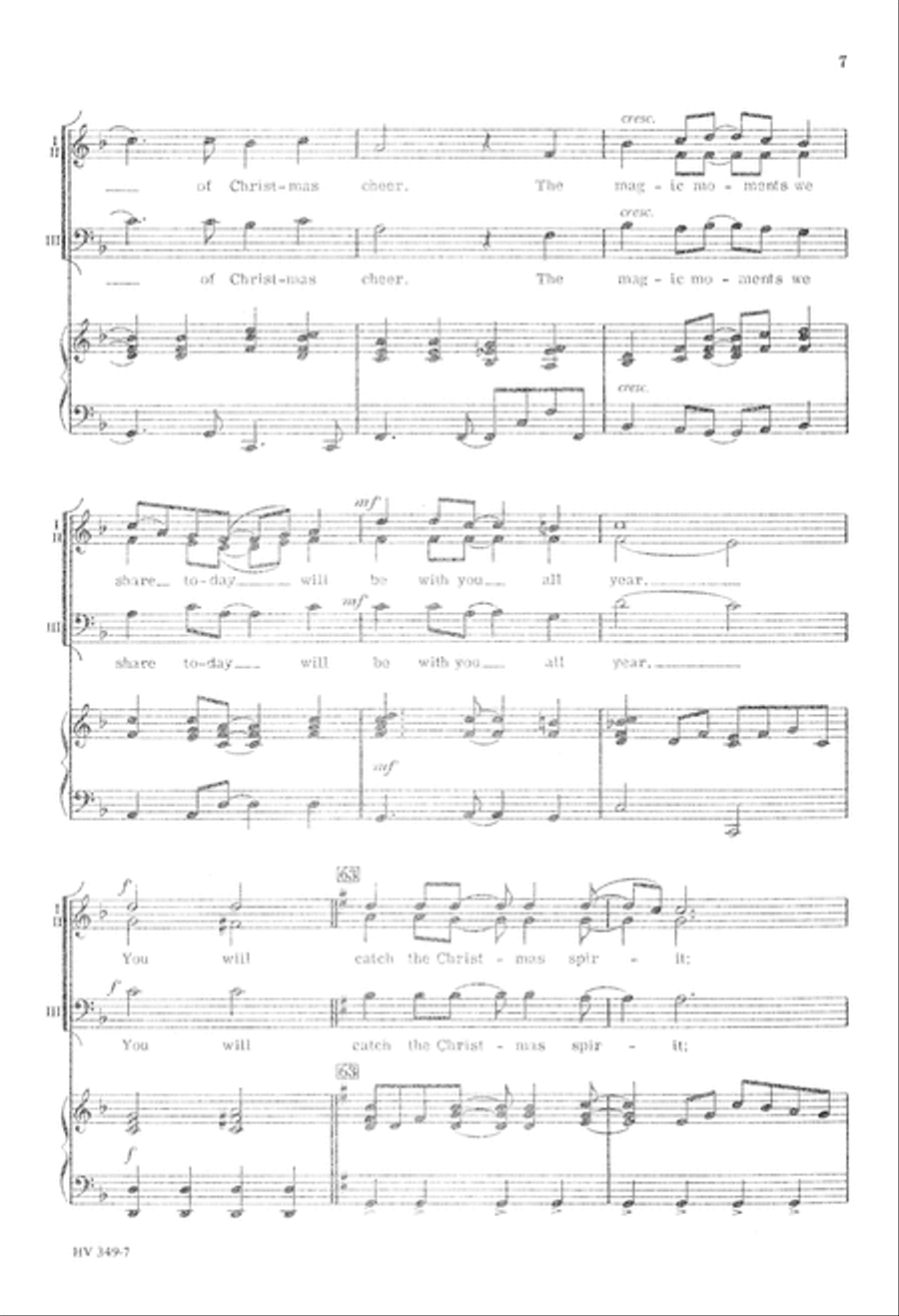 Catch the Christmas Spirit (Digital Download) 3-Part scores gallery preview page 7