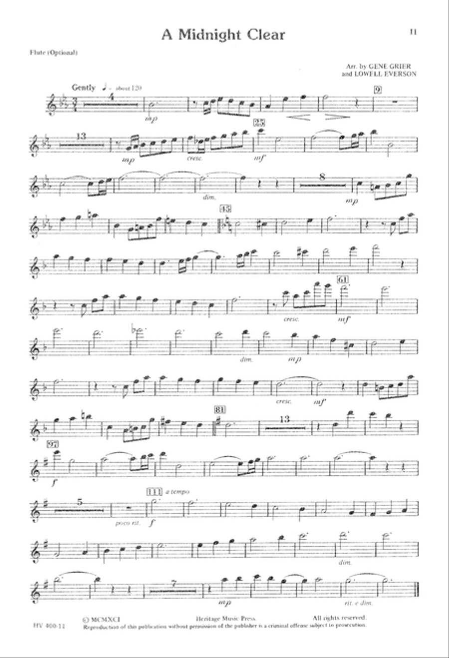 A Midnight Clear (Digital Download) 2-Part scores gallery preview page 11