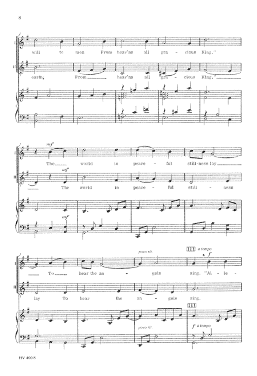 A Midnight Clear (Digital Download) 2-Part scores gallery preview page 8
