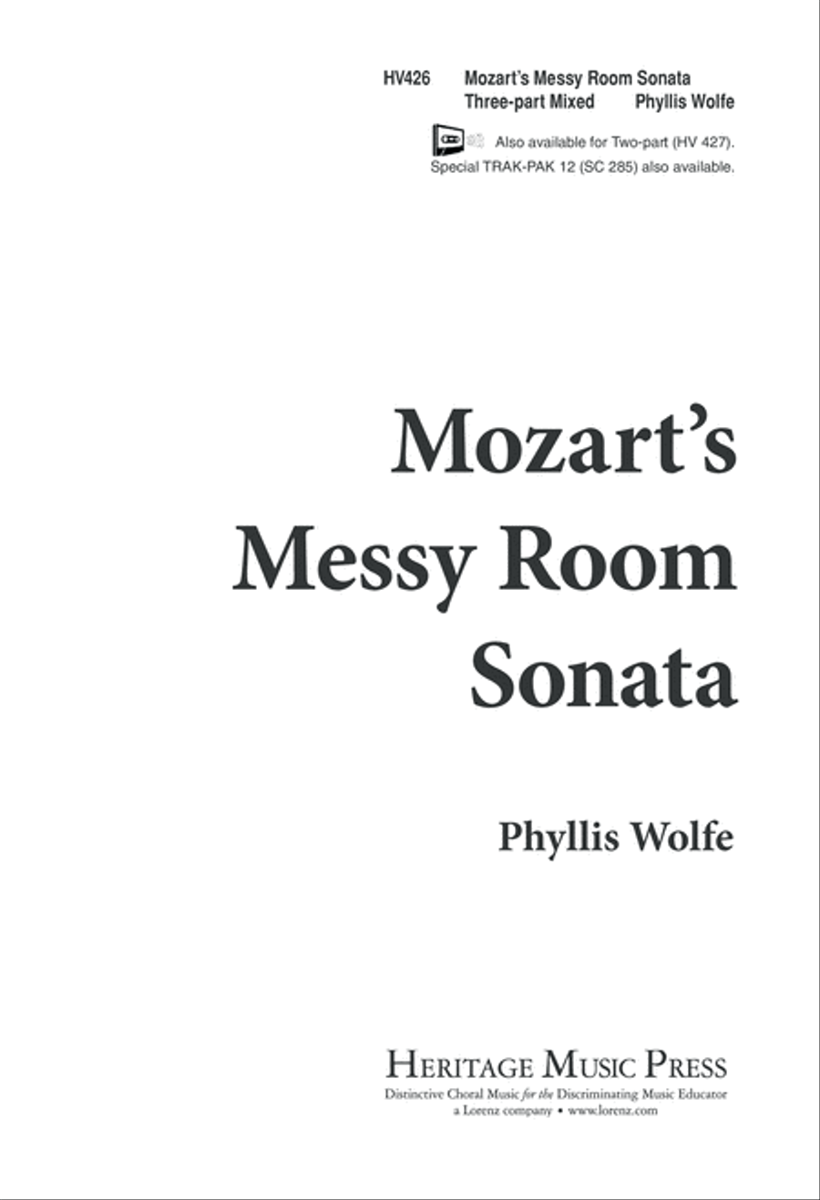 Mozart's Messy Room Sonata (Digital Download) 3-Part scores gallery preview page 1