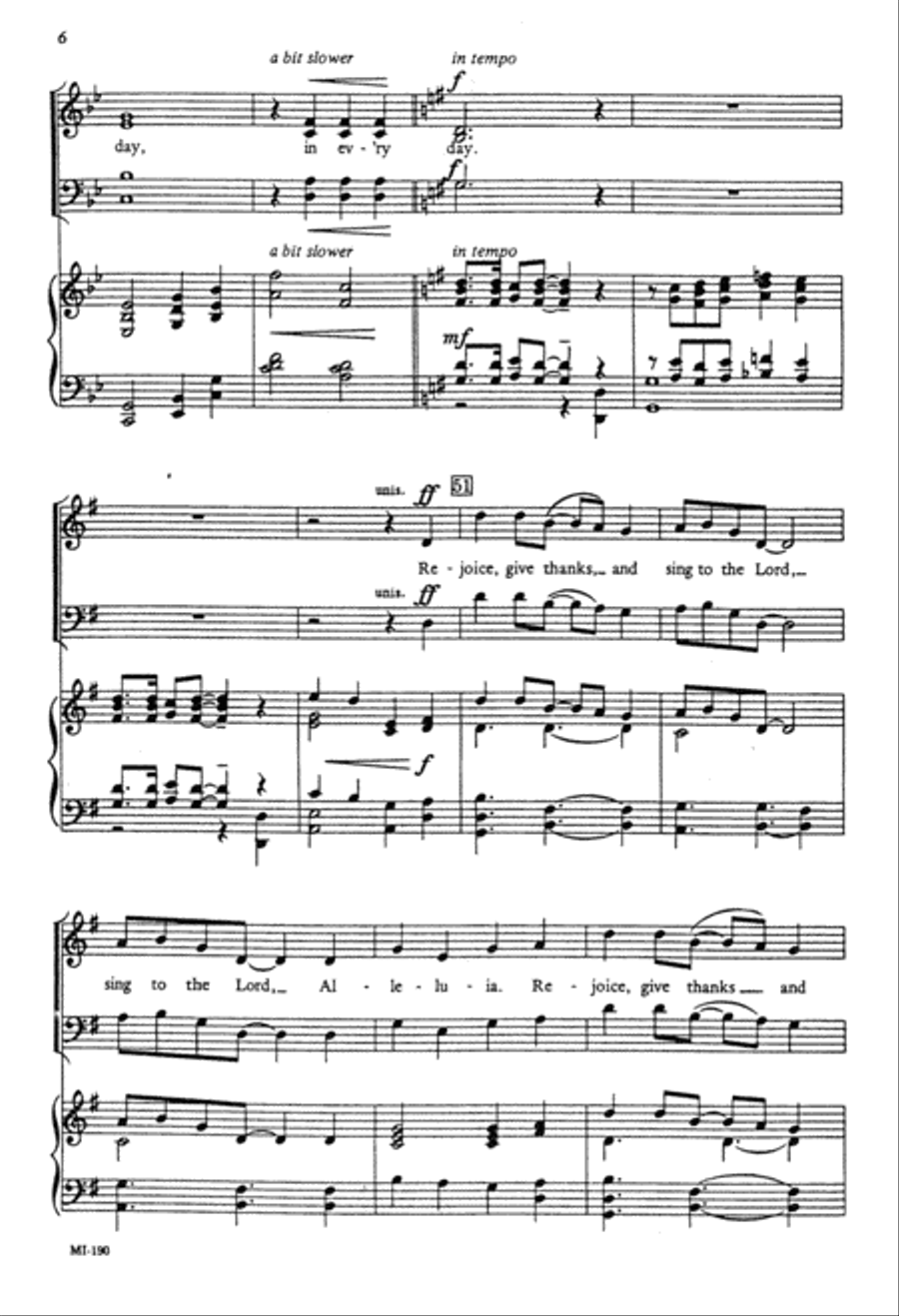 Rejoice Give Thanks and Sing (Digital Download) 4-Part scores gallery preview page 6
