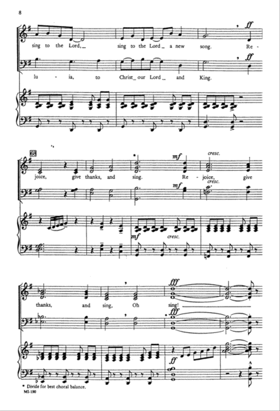 Rejoice Give Thanks and Sing (Digital Download) 4-Part scores gallery preview page 8