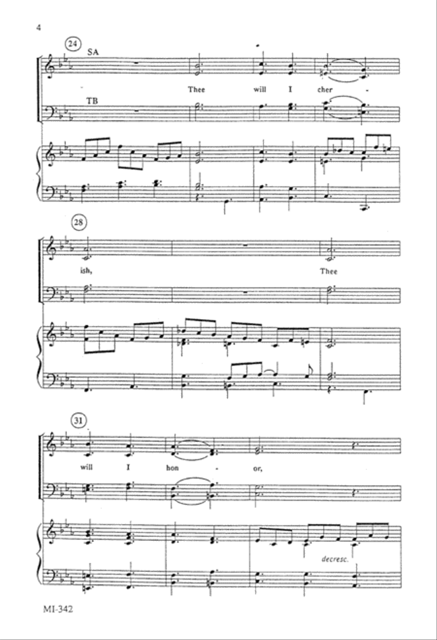 Fairest Lord Jesus (Digital Download) 4-Part scores gallery preview page 4